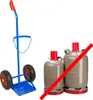 Stahlflaschenkarre für 1 Flasche, Tragkraft 100 kg, für Produktbild-Vorschau 3