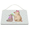 Mr. & Mrs. Panda Schild Bär Kind DIN A4 - Grau Pastell - Produktbild-Vorschau 3