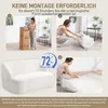 HOMCOM Sofa 2-Sitzer 142 cm Couch Polstersofa mit Armlehne, Produktbild-Vorschau 4
