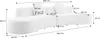 sweeek - Organisches 5-Sitzer-Sofa mit Bouclé-Bezug - Creme Produktbild-Vorschau 8