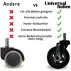 AMSTYLE 5er Set leichtgängige Universal-Schwerlastrollen Produktbild-Vorschau 3