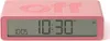 A pink digital alarm clock with the word 'off' embossed on the top. Náhled obrázku produktu