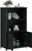 vidaXL Highboard Black 62x32x103,5 cm odvodený výrobok z Náhľad obrázku produktu 4
