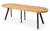 Runder Esstisch ø100 cm, ausziehbar auf 300 cm – Produktbild-Vorschau 4