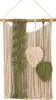 Makramee Wandbehang Blatt Feder Tapisserie Boho Deko  Produktbild-Vorschau 1