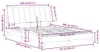 vidaXL Bettgestell ohne Matratze "Hanko" Blau 120x200 cm Produktbild-Vorschau 7