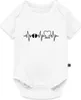 Spreadshirt Baby 2026 EKG Herzschlag Kurzarm Tages Baby Produktbild-Vorschau 1