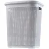 A gray laundry basket with a lid. Produktbild-Vorschau
