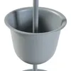 Blumenständer 'Alphen' 3 Töpfe 110x28cm Metall Grau Produktbild-Vorschau 5