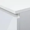 Bureau d'angle 155 cm Blanc Brillant avec Rangement et 3 Voir les images du produit 4