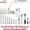 siwitec Werkzeugkoffer 139-tlg, Werkzeug Set, Zangen, Bits, Produktbild-Vorschau 5