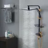 Duschsystem Wand Duscheset mit Thermostat Duscharmatur Produktbild-Vorschau 3