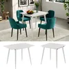 A dining table and chairs set in a room, and two separate images of the table. Náhľad obrázku produktu