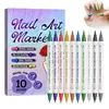 10 Farben Nagellack Stift Set, 3D Nail Art Marker Diy Linie Produktbild-Vorschau 1
