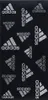 A black background with multiple Adidas logo patterns. Produktbild-Vorschau