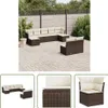The Living Store 9-tlg. Garten-Sofagarnitur mit Kissen Produktbild-Vorschau 1