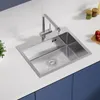 Edelstahlspüle & Küchenspüle 55 x 45 cm mit Seifenspender, Produktbild-Vorschau 1