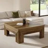Table basse, table de salon carrée 100 cm, table d'appoint, Voir les images du produit 3