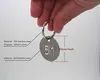 Schlüsselanhänger aus Edelstahl 304 mit Ring, 20 Stück, 25 Produktbild-Vorschau 2