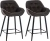 CLP 2er Set Barhocker Gibson Tresenstuhl gepolstert mit Produktbild-Vorschau 1