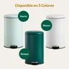 CASABEL Cubo de basura de cocina redondo 50L, acero Vista previa de la imagen del producto 9