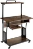 Bureau Fife 80x65,5x130,5cm - Bois foncé industriel, Voir les images du produit 1