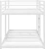 vidaXL Letto a castello senza materasso bianco 90x190 cm Anteprima dell’immagine prodotto 5