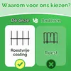 Gartenzaun 5 Paneele 3,5 m, 101 cm H x 71 cm B, Metall, schwarz Productafbeelding-voorbeeld