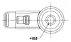 50 mm 2"-Rollen mit grauem Gummireifen, Drehgelenk und Produktbild-Vorschau 7