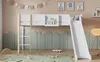 Kinderhochbett mit Rutsche, abnehmbarem Regal, sicherer Produktbild-Vorschau 8