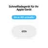 A white background with text and an image of a USB-C port. Produktbild-Vorschau