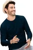 Langärmeliges Herren-T-Shirt, 100% Baumwolle, unbedruckt, Produktbild-Vorschau 1