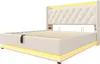 Abrihome Polsterbett 160x200cm Doppelbett mit USB&Type-c Produktbild-Vorschau 6