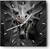 Wanduhr - Quadrat - Glasuhr - Drache Kreatur Waage - Produktbild-Vorschau 1