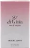 Verpackung von Giorgio Armani Sky di Gioia Eau de Parfum, 30 ml, mit zartem Farbverlauf von Rosa zu Weiß und eleganter schwarzer Typografie. Podgląd zdjęcia produktu
