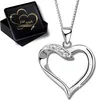 Damen Mädchen Herz Halskette mit Anhänger echt 925 Sterling Produktbild-Vorschau 1