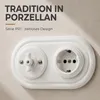 Inbouw stopcontact, porselein, retro-stijl, roterende Productafbeelding-voorbeeld 4