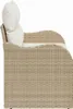 vidaXL Sofa ogrodowa z poduszkami beżowa 121 x 62 x 69 cm z Podgląd zdjęcia produktu 5