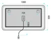 Spiegel Rea Edit 100X60 Led Transparent Produktbild-Vorschau 8