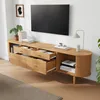 Merax TV-Lowboard mit Schiebetüren und 4 Schubladen, Produktbild-Vorschau 4