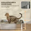 PawHut Katzenklo Edelstahl mit Deckel XXL Katzentoilette Produktbild-Vorschau 5