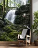 Vlies fototapete Wasserfall im Wald 100x140 cm Feeby Grün Produktbild-Vorschau 2