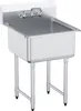 VEVOR Edelstahl Spültisch Gewerbliche Spülbecken 686 x 610 Produktbild-Vorschau 1