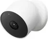 A white Google Nest Cam security camera is shown against a white background. Voir les images du produit