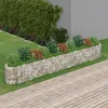 vidaXL Gabionen-Hochbeet Verzinktes Eisen 400x50x50 cm Produktbild-Vorschau 2
