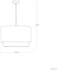 Pendelleuchte Stoff Bello Duo Reflejo Grau Produktbild-Vorschau 8