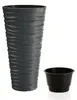Prosperplast Blumentopf Sand - anthrazit - Kunststoff - D35 Produktbild-Vorschau 13