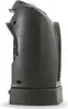 Side view of a black portable heater on a white background. Podgląd zdjęcia produktu