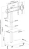 conecto CC50864 TV-Ständer Standfuß für Flachbildschirm LCD Produktbild-Vorschau 7