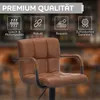 Meisterhome® Barhocker 2er Set - Höhenverstellbar mit lehne Produktbild-Vorschau 6